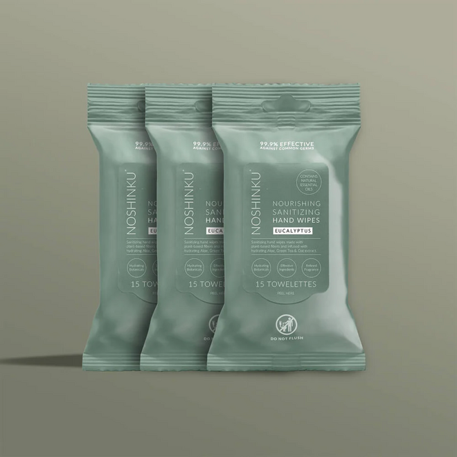 Lingettes désinfectantes pour les mains - Eucalyptus