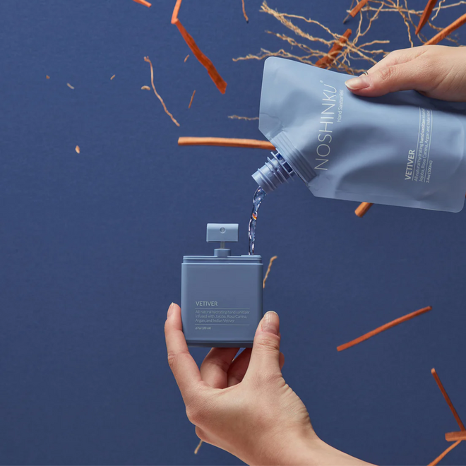 Vaporisateur désinfectant & hydratant pour les mains - Vétiver