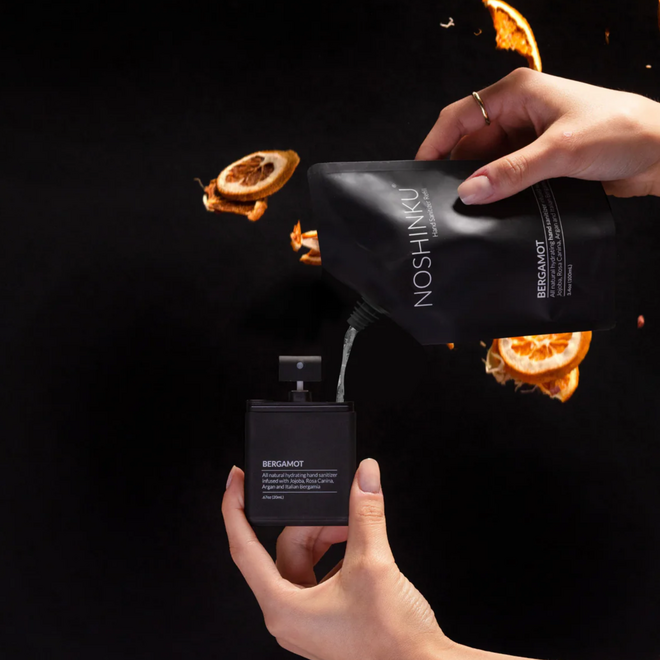 Vaporisateur Désinfectant & Hydratant pour les Mains - Bergamote