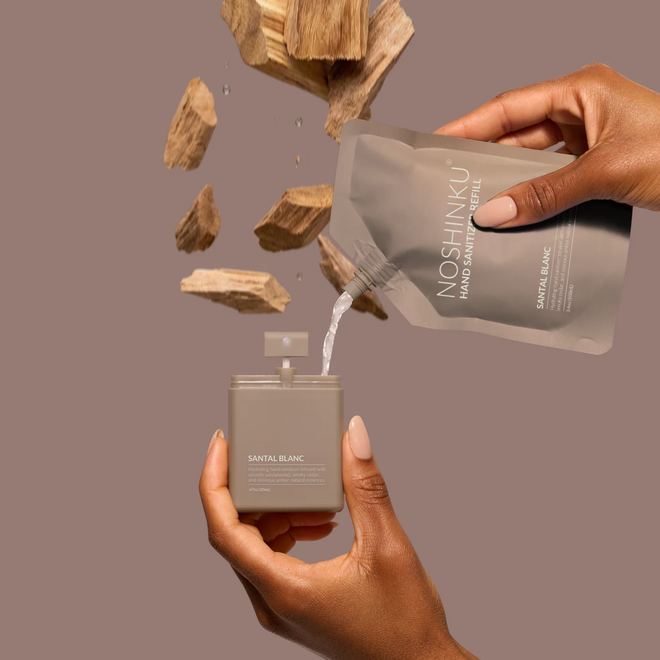 Vaporisateur désinfectant pour les mains - Santal Blanc