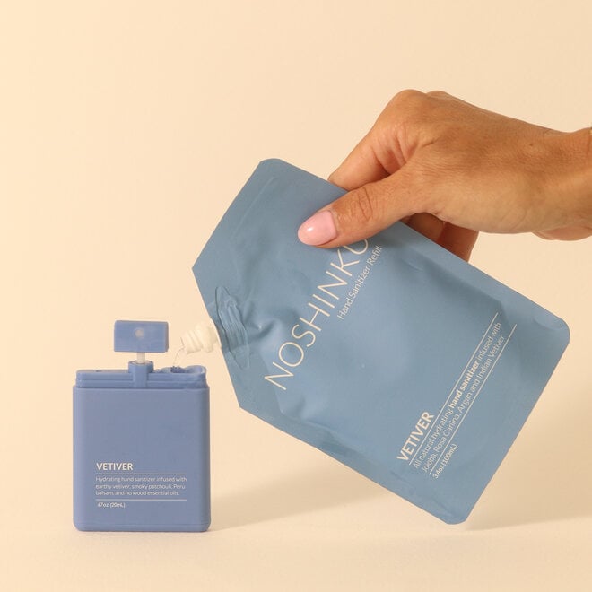 Duo Désinfectant pour les mains Vétiver - Vaporisateur & Recharge