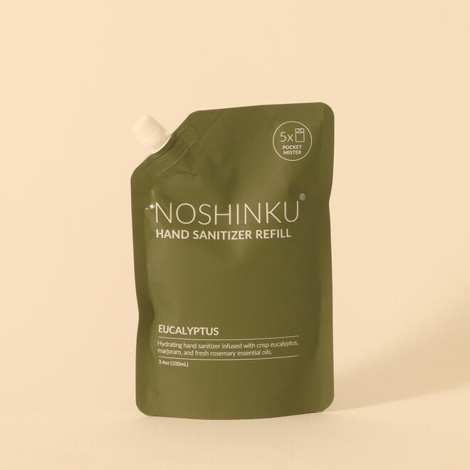 Duo Désinfectant pour les mains Eucalyptus - Vaporisateur & Recharge