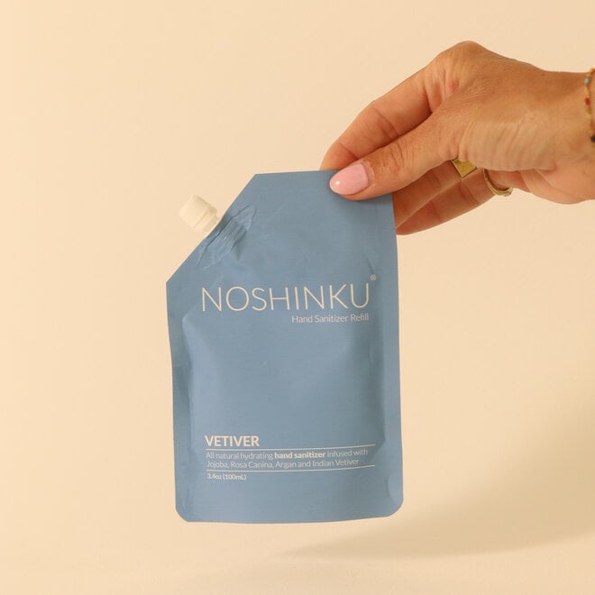 Pochette de recharge pour vaporisateur désinfectant pour les mains - Vétiver