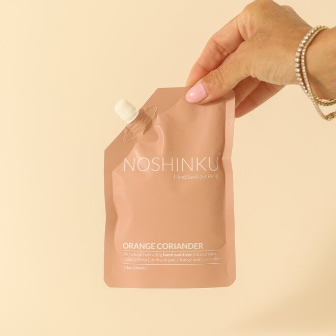 Pochette de recharge pour vaporisateur désinfectant pour les mains - Orange & Coriandre