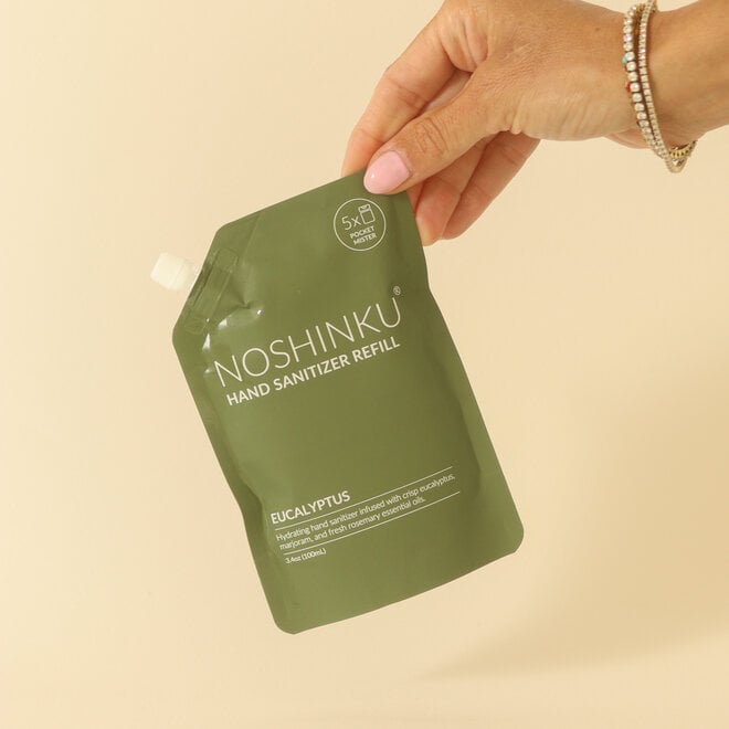 Pochette de recharge pour vaporisateur désinfectant pour les mains - Eucalyptus