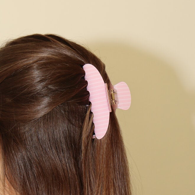 Pince à cheveux - Lignée rose bébé