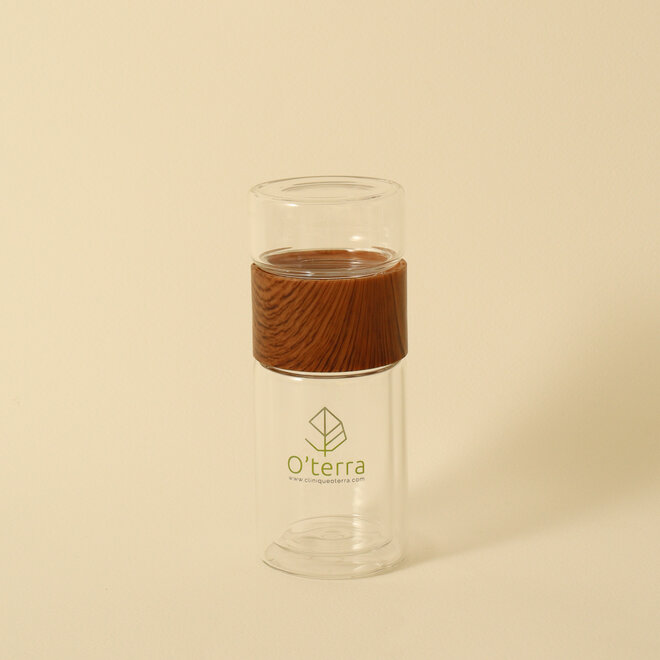Tasse de voyage en verre avec infuseur