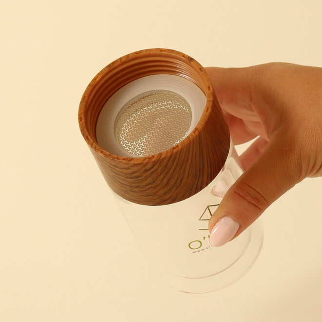 Tasse de voyage en verre avec infuseur