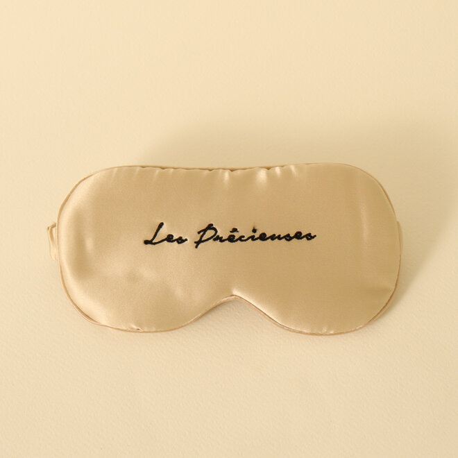 Masque de sommeil 100% soie de mûrier pure - Champagne
