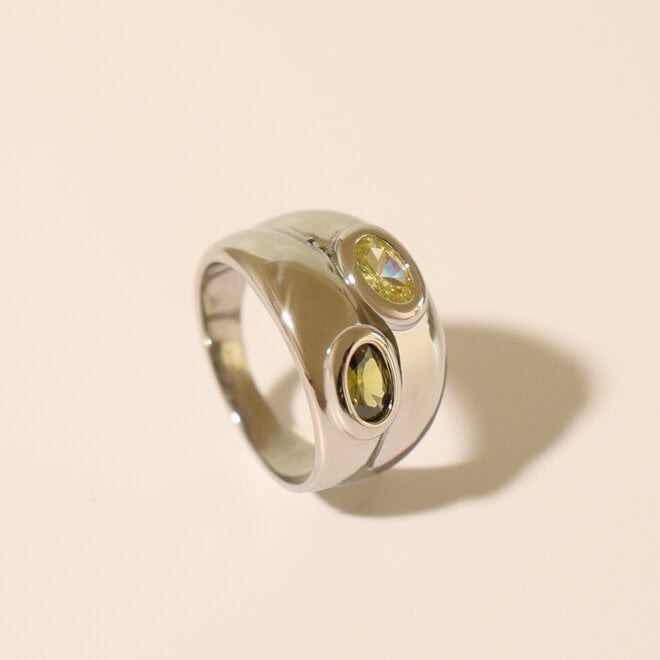Bague double Déméter - Argent
