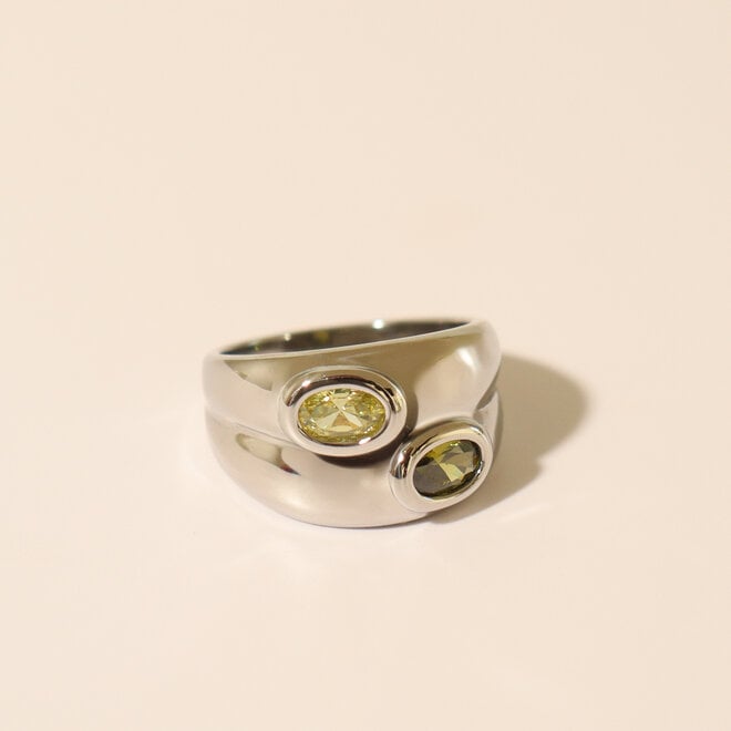 Bague double Déméter - Argent