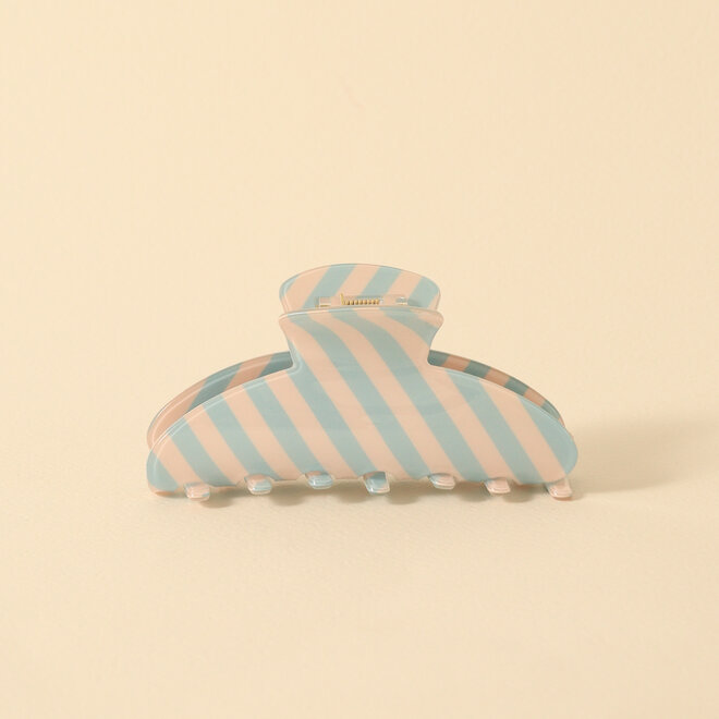 Pince à cheveux lignée - Cotton Candy