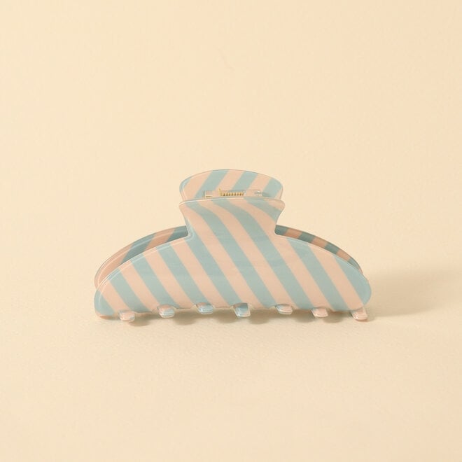 Pince à cheveux lignée - Cotton Candy