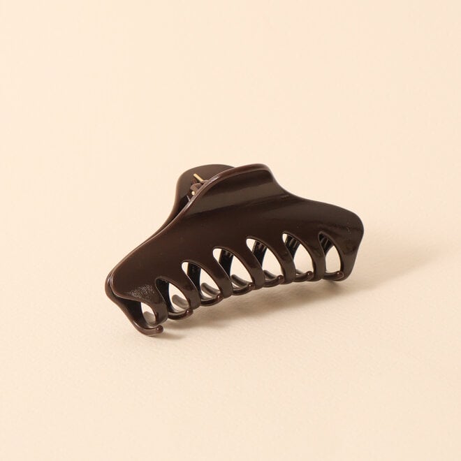 Pince à cheveux torsadée - Chocolat