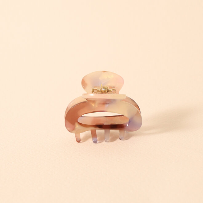 Petite pince ajourée - Plum