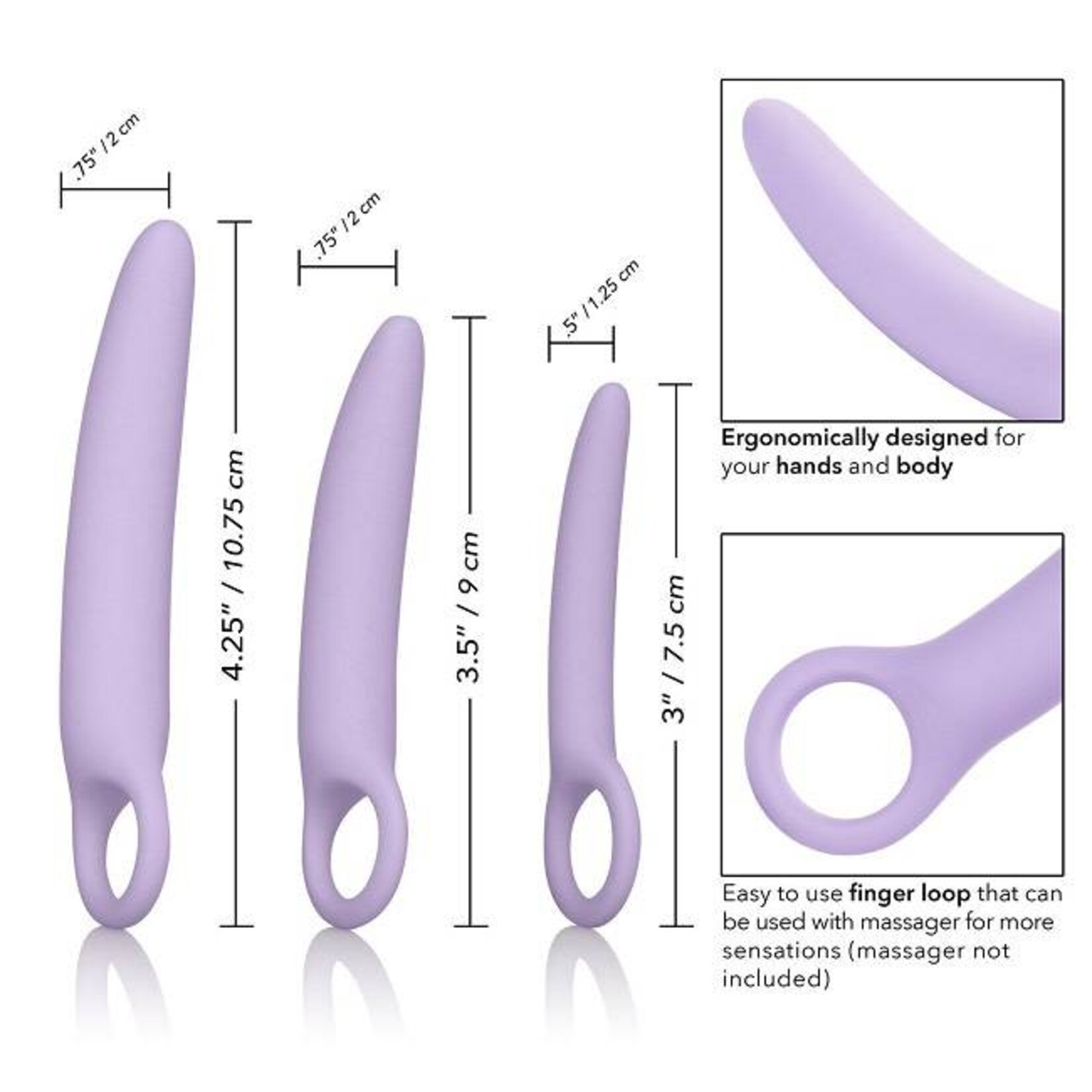 CalExotics Dr. Laura Berman Intimate Basics Alena Silicone Dilators