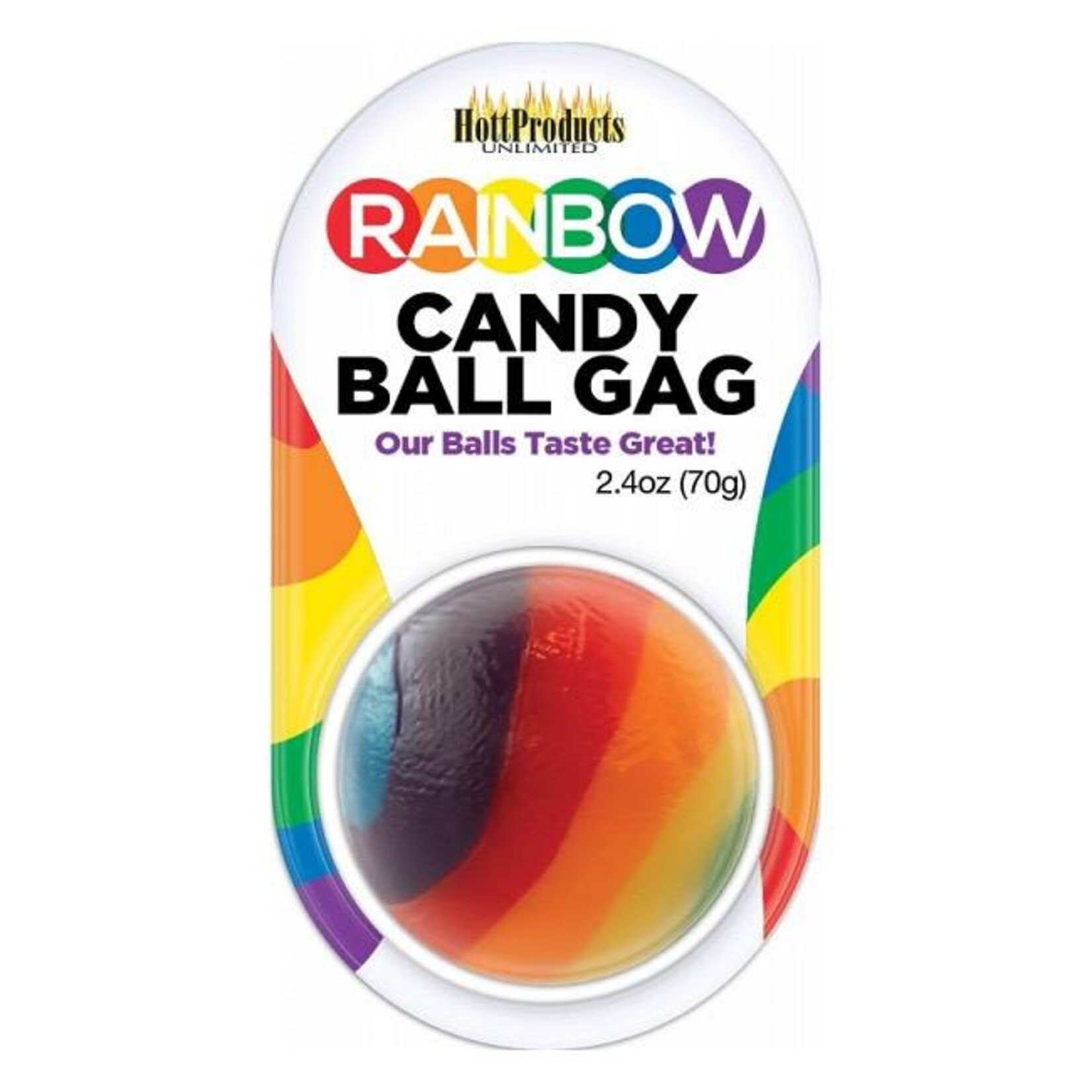 Hott Products Rainbow Candy Ball Gag