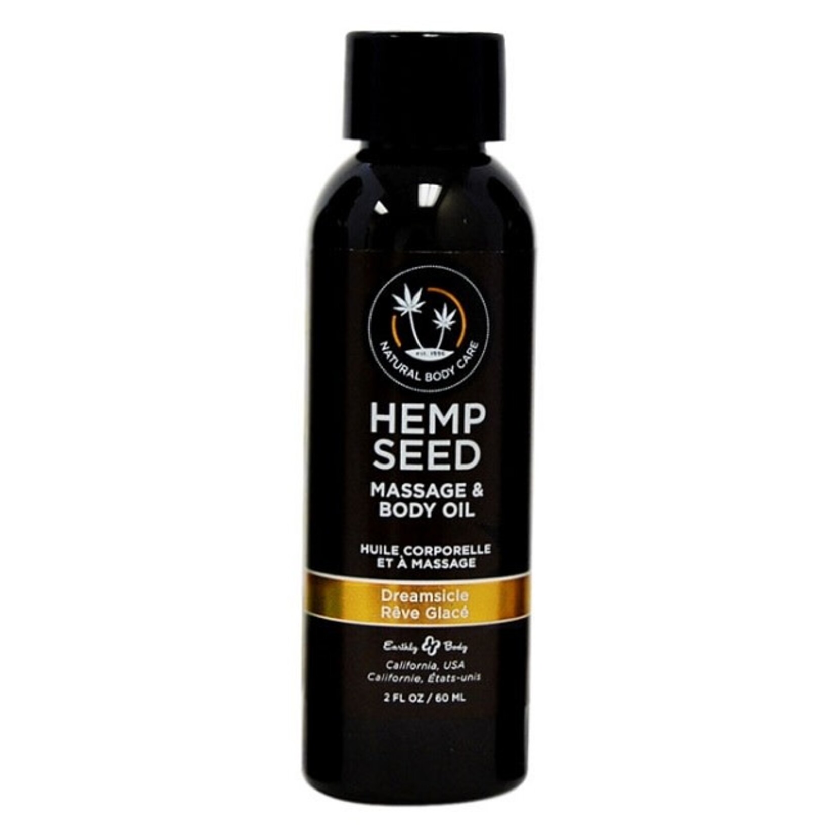 ID Lubricants Earthly Body Hemp Seed Massage & Body Oil 2oz