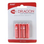 NS Novelties Dragon AAA Super Alkaline Batteries - 4 Pack