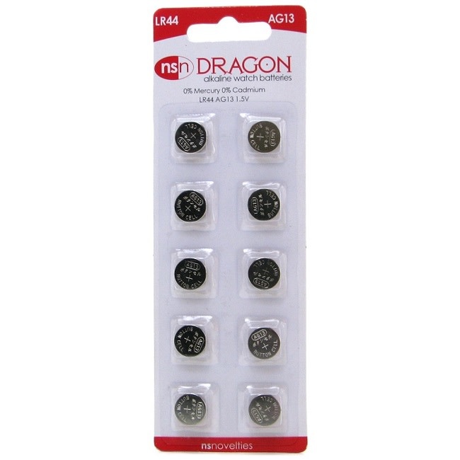 Dragon Alkaline LR44/AG13 Batteries - 10 Pack