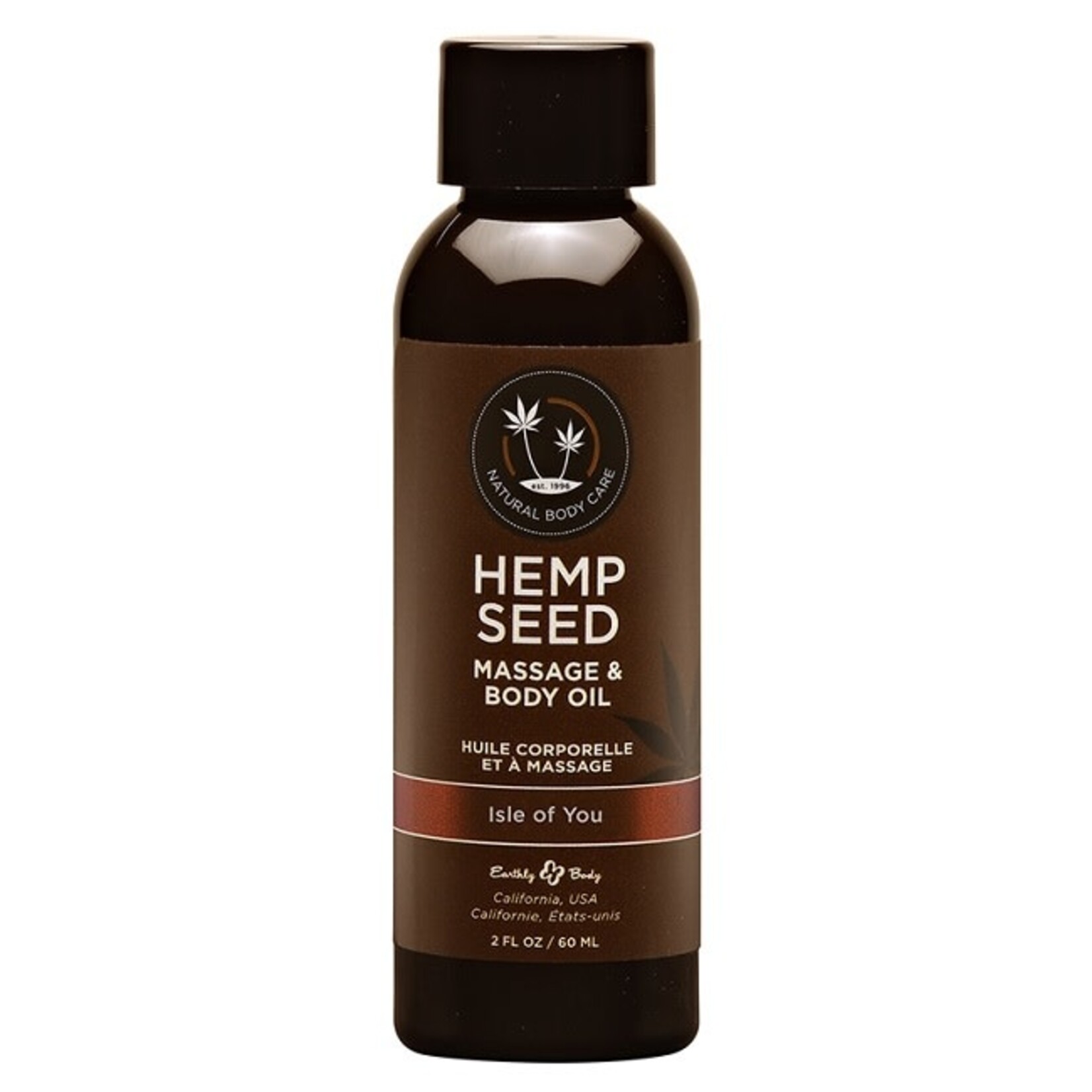 ID Lubricants Earthly Body Hemp Seed Massage & Body Oil 2oz