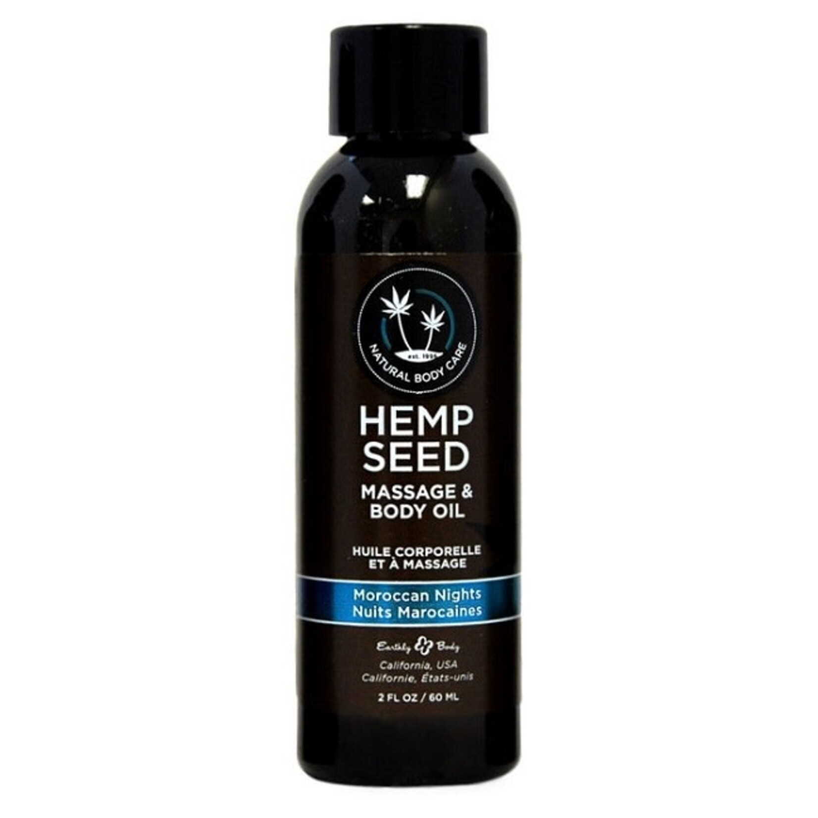 ID Lubricants Earthly Body Hemp Seed Massage & Body Oil 2oz