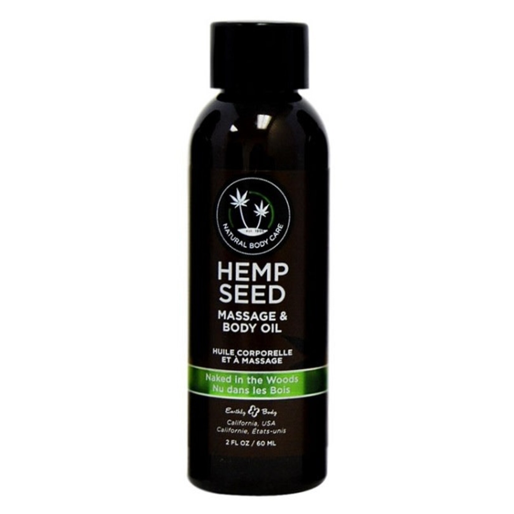 ID Lubricants Earthly Body Hemp Seed Massage & Body Oil 2oz