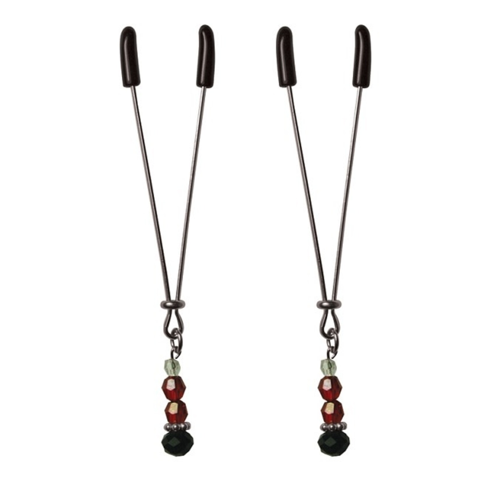 Sportsheets Sexperiments Ruby Black Nipple Clamps