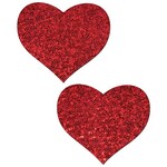 Pastease Red Glitter Heart Pasties
