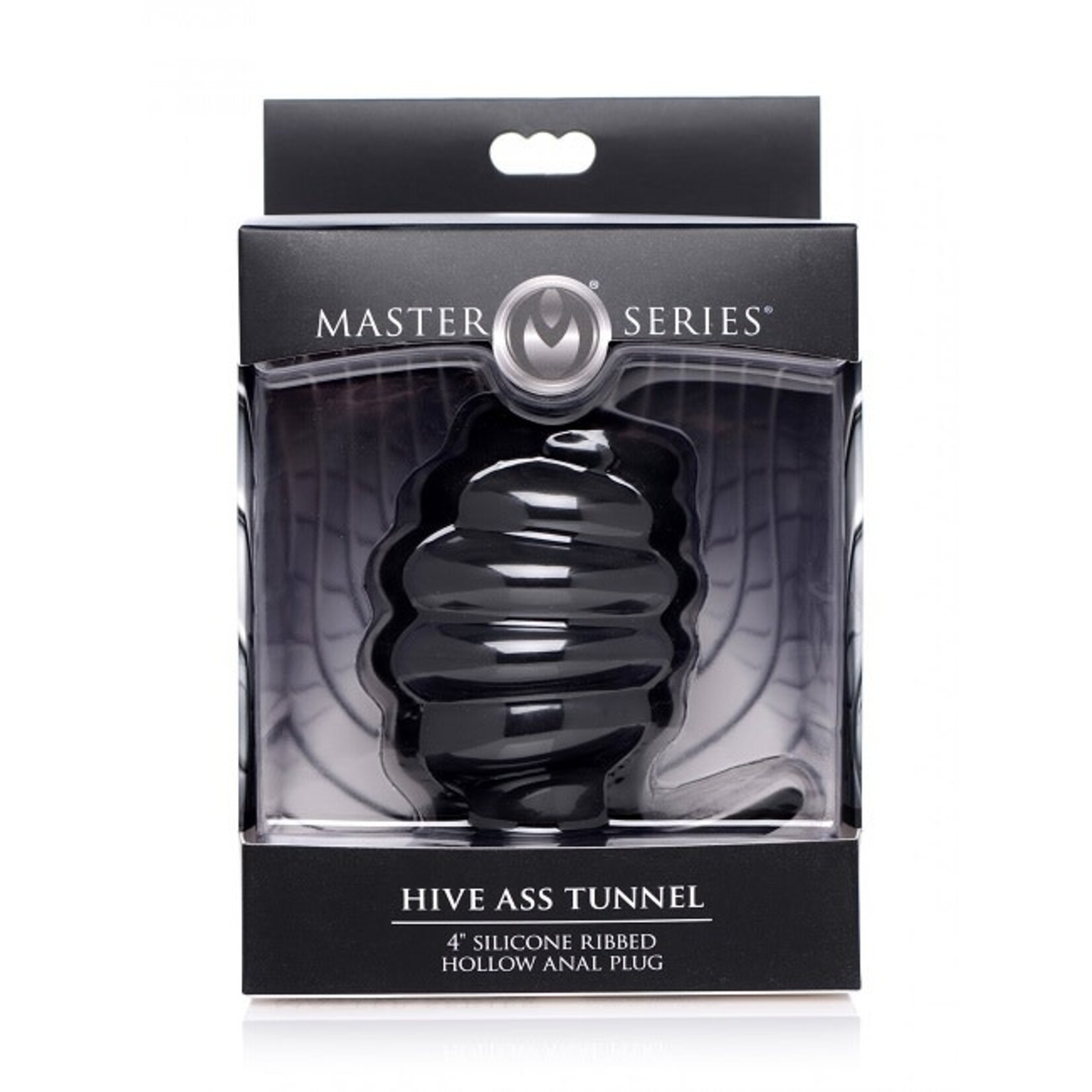 Master Series Master Series Hive Ass Tunnel Silicone Ribbed Hollow Anal Plug - Large