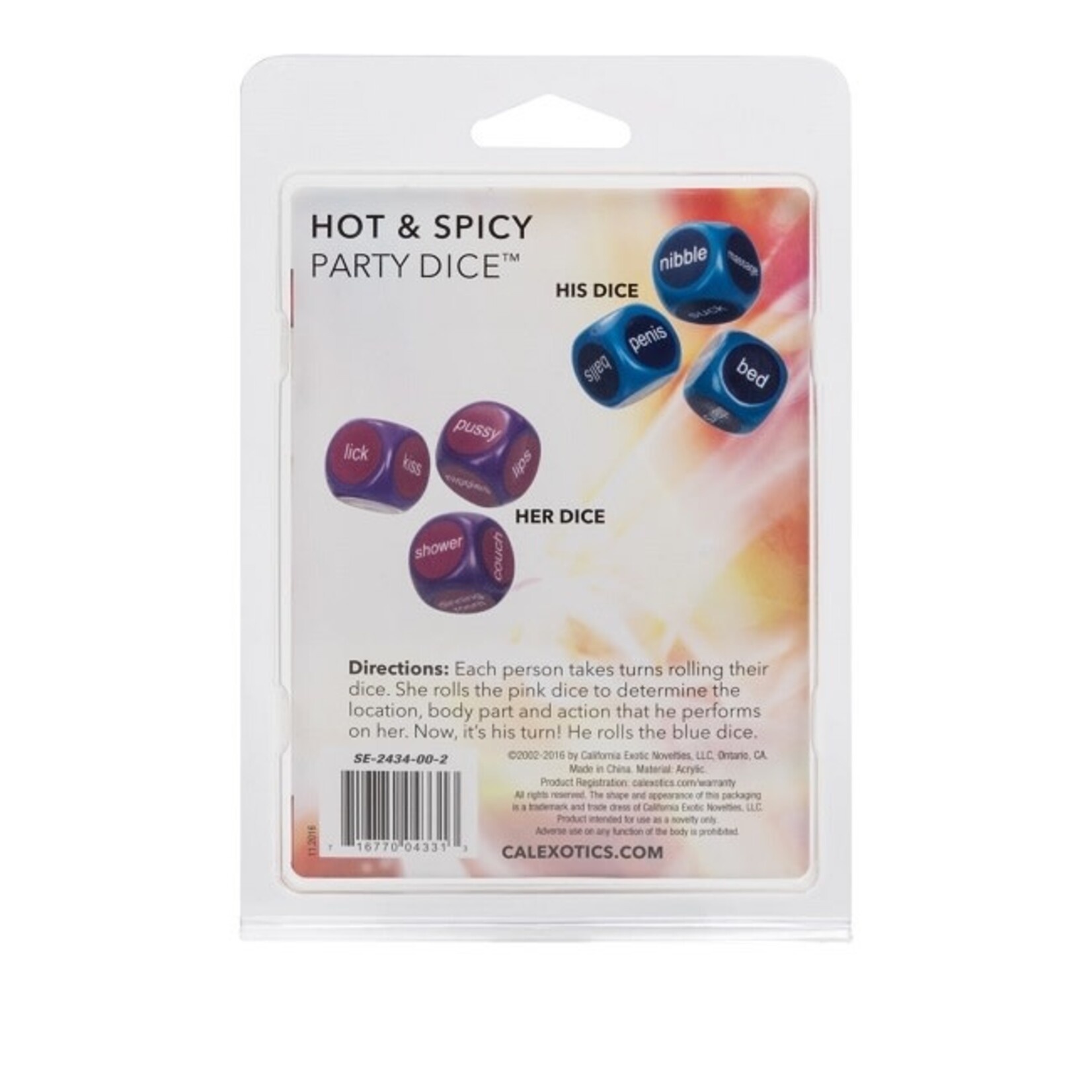 CalExotics Hot & Spicy Party Dice
