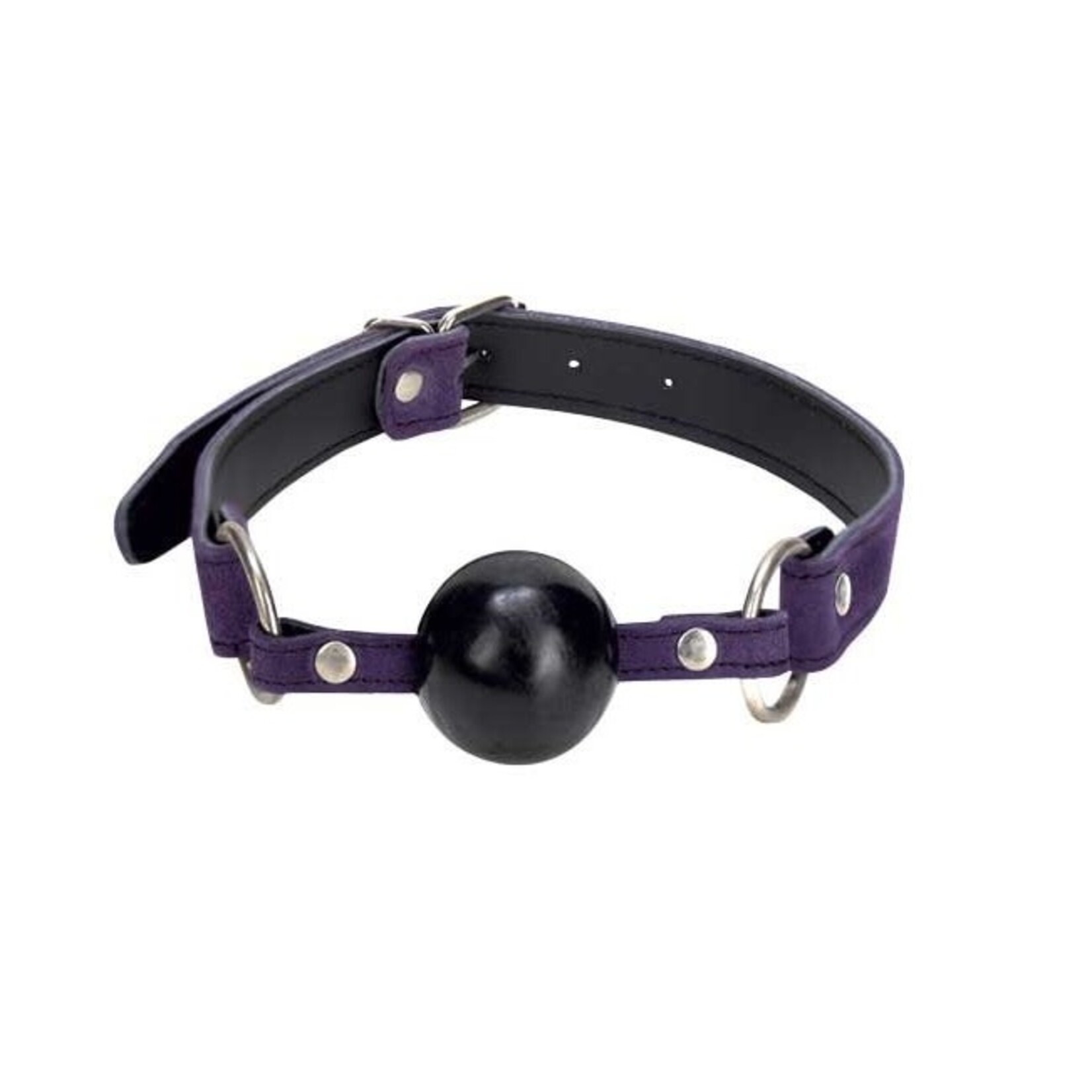 BMS Factory Punishment Purple Suede Ball Gag