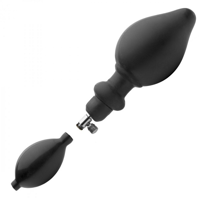 Master Series Expander Inflatable Anal Plug with Removable Pump - 2