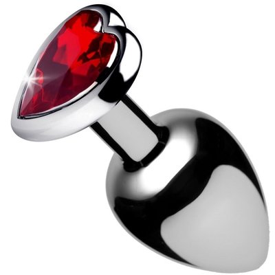 Booty Sparks Red Heart Gem Anal Plug - Small