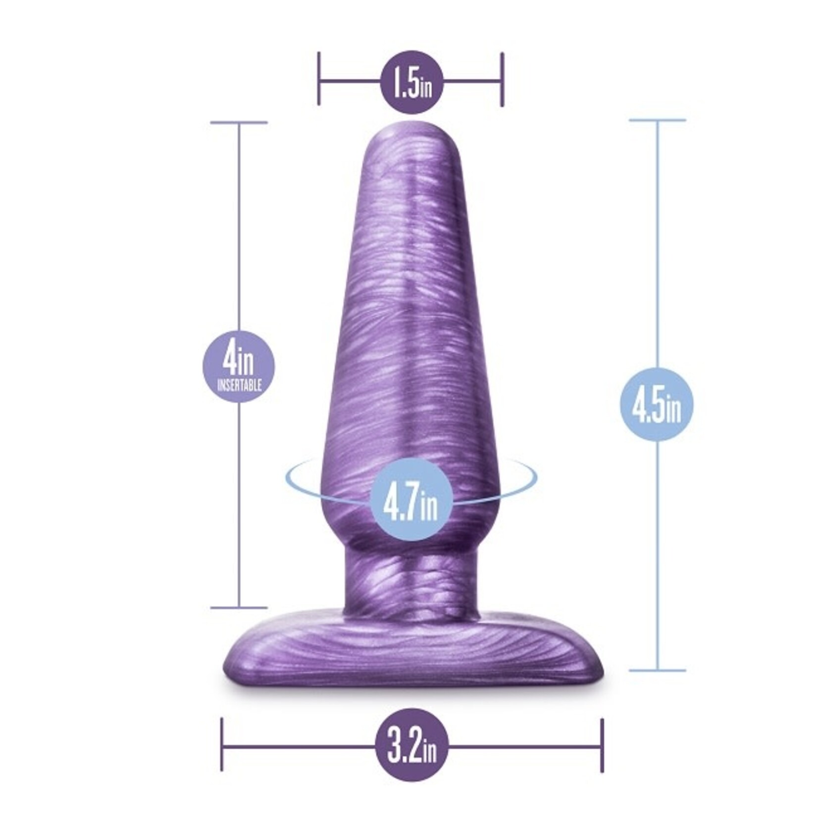 Blush Novelties B Yours - Medium Cosmic Plug - Purple
