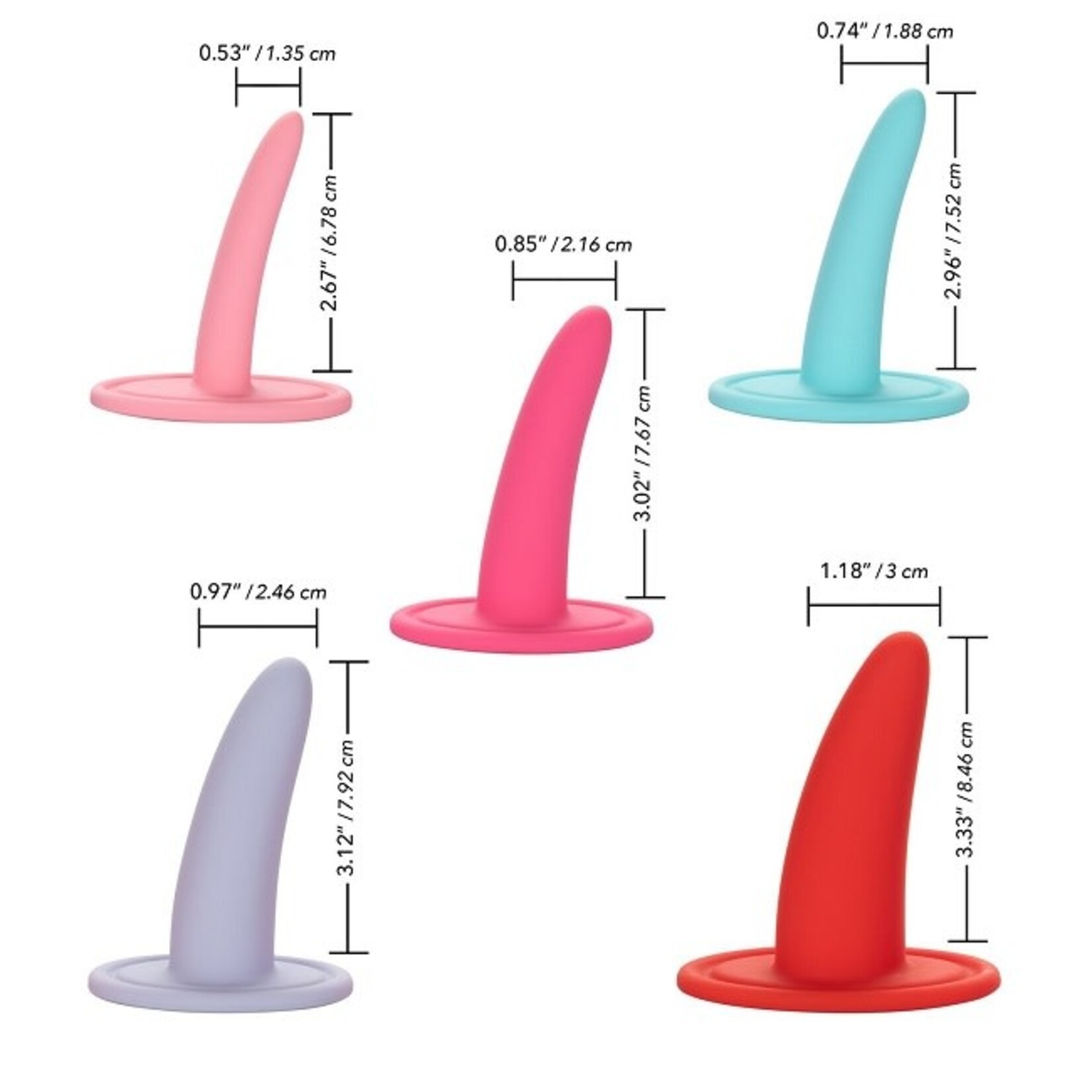 CalExotics She-ology 5-piece Wearable Vaginal Dilator Set