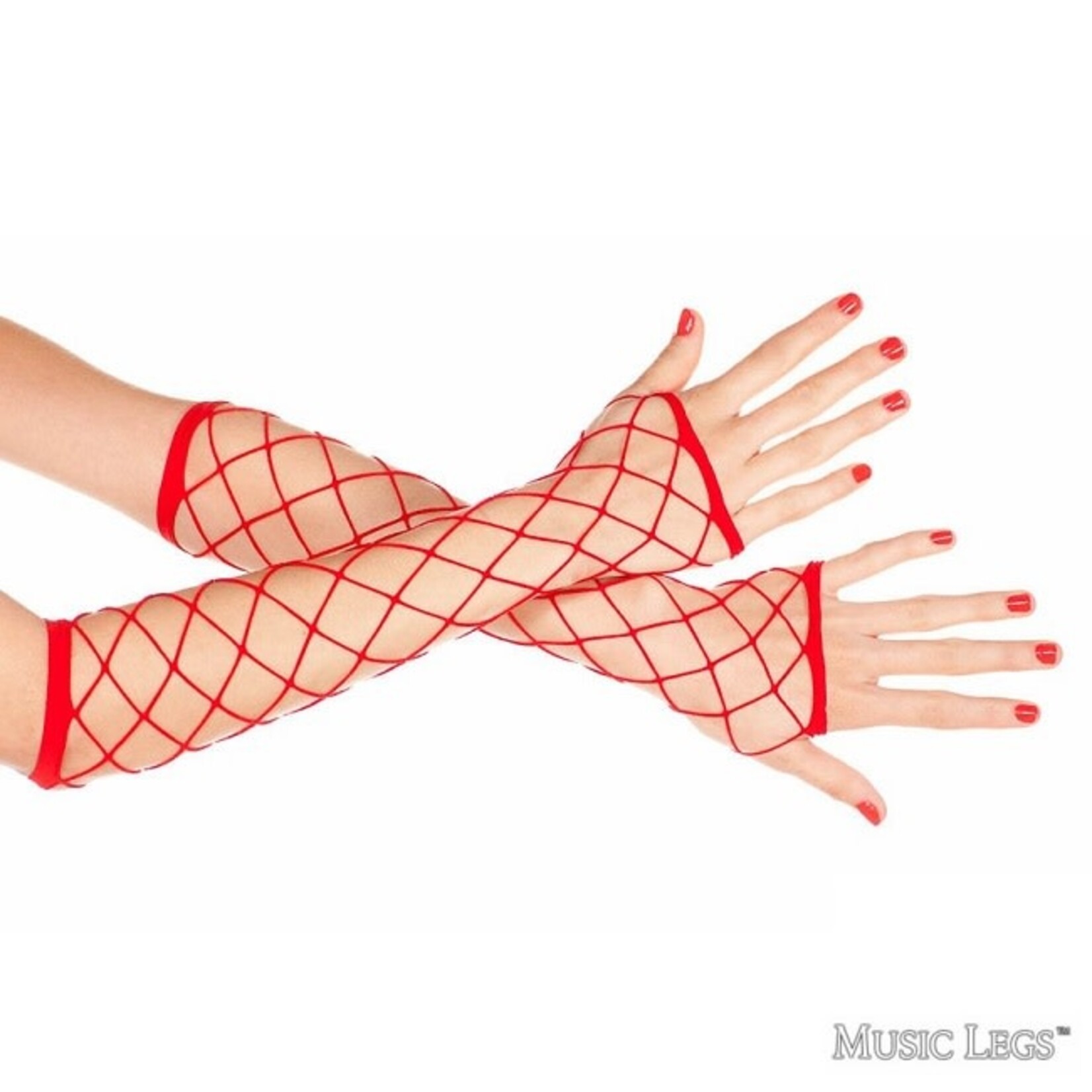 Music Legs Music Legs Diamond Net Arm Warmers