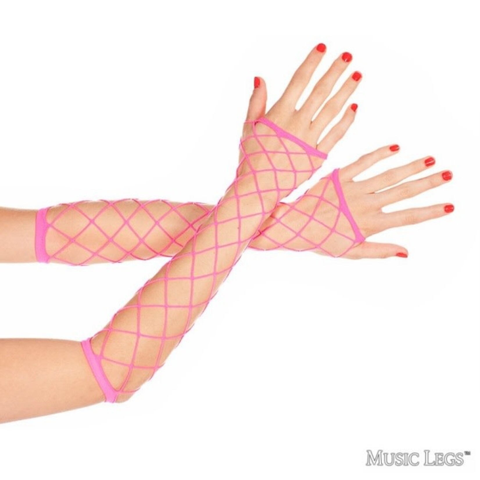 Music Legs Music Legs Diamond Net Arm Warmers