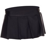 Music Legs Solid Color Pleated Skirt