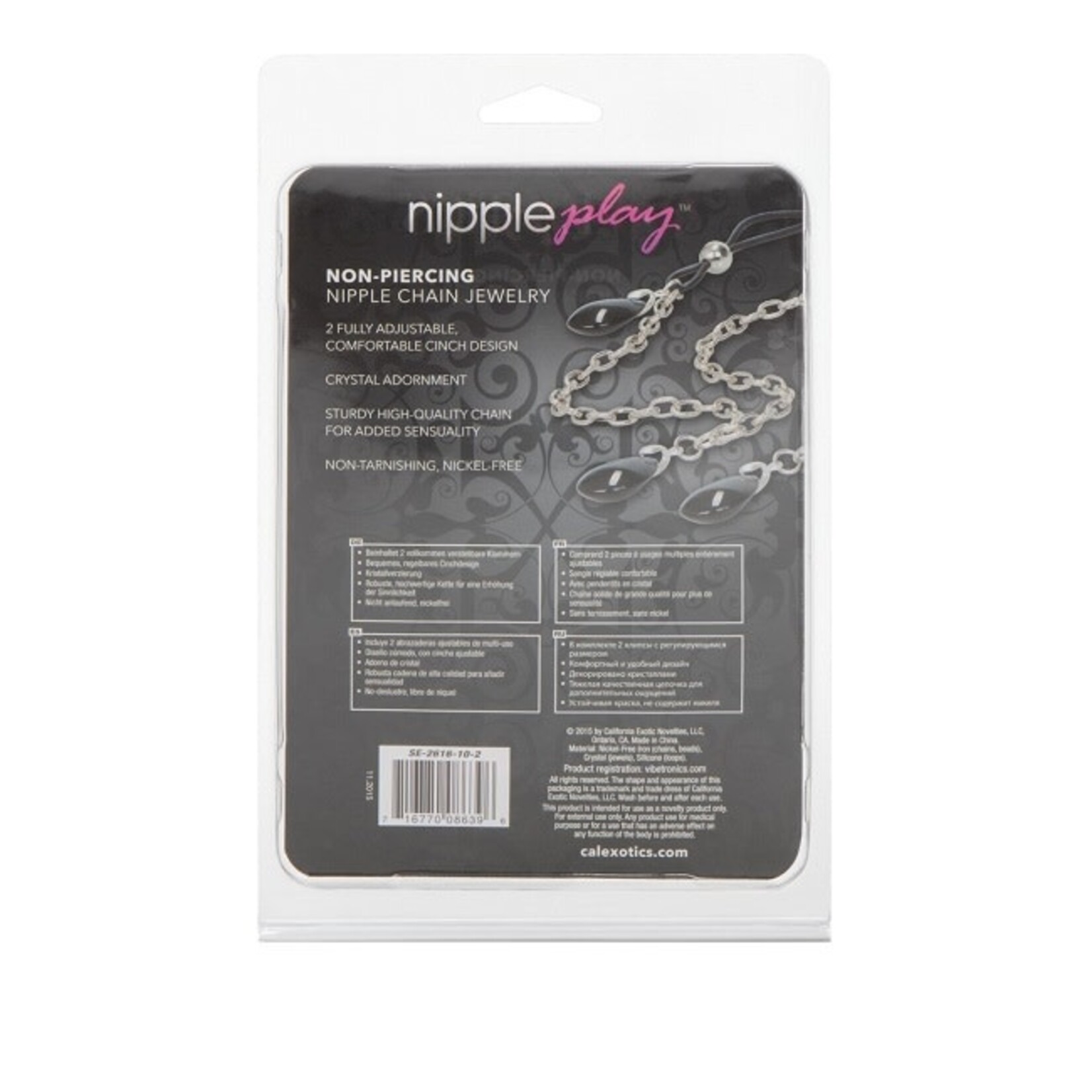 CalExotics Nipple Play Non-Piercing Nipple Chain Jewelry