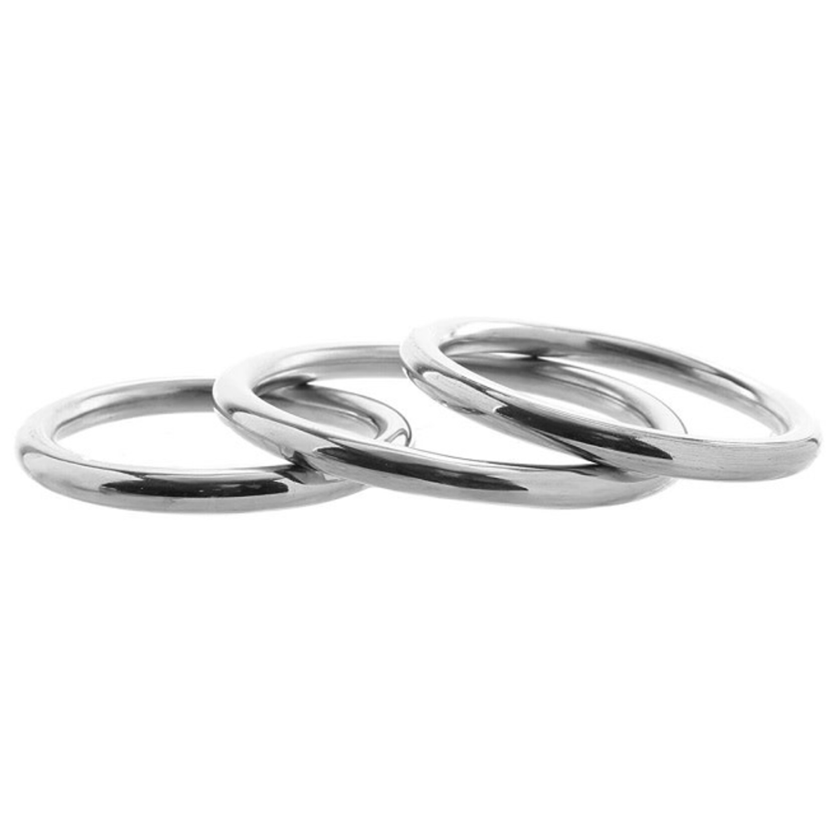 Rouge Rouge Stainless Steel 3 Piece Cock Ring Set