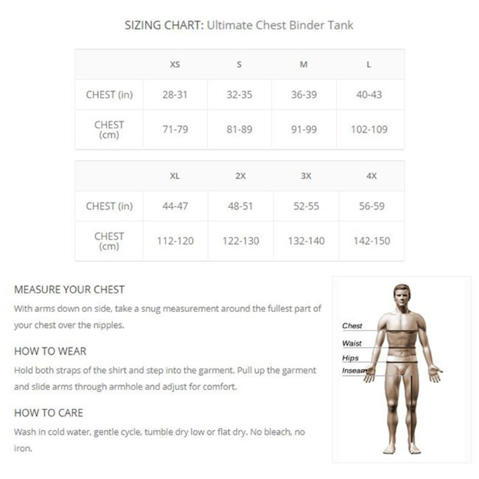 Underworks Ultimate Chest Binder - 997