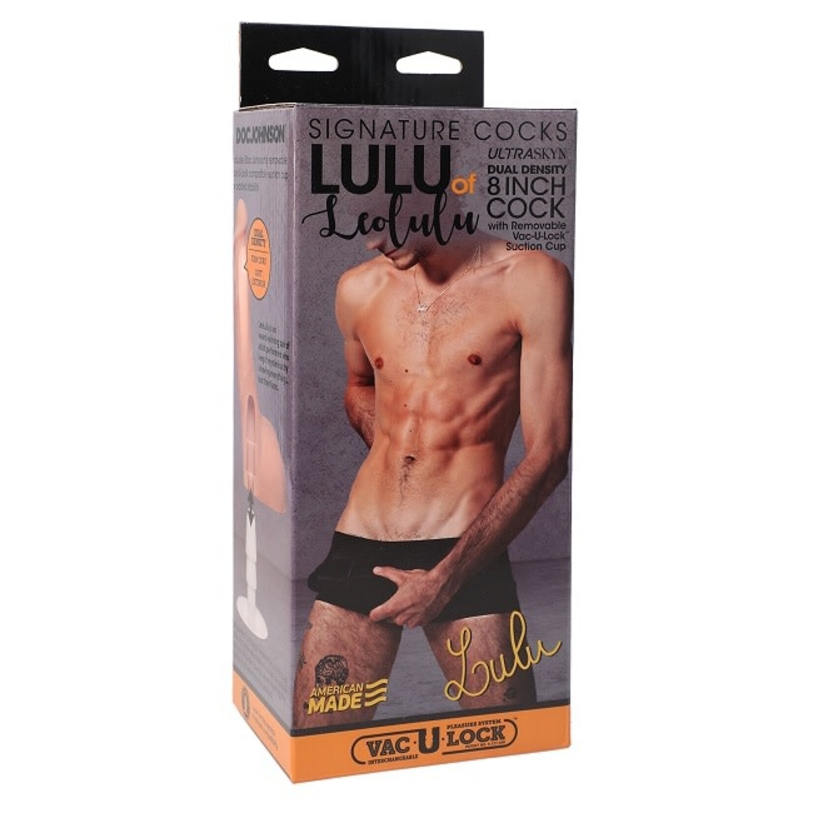 Doc Johnson Signature Cocks - Lulu of LeoLulu 8" ULTRASKYN Cock with Vac-U-Lock Suction Cup