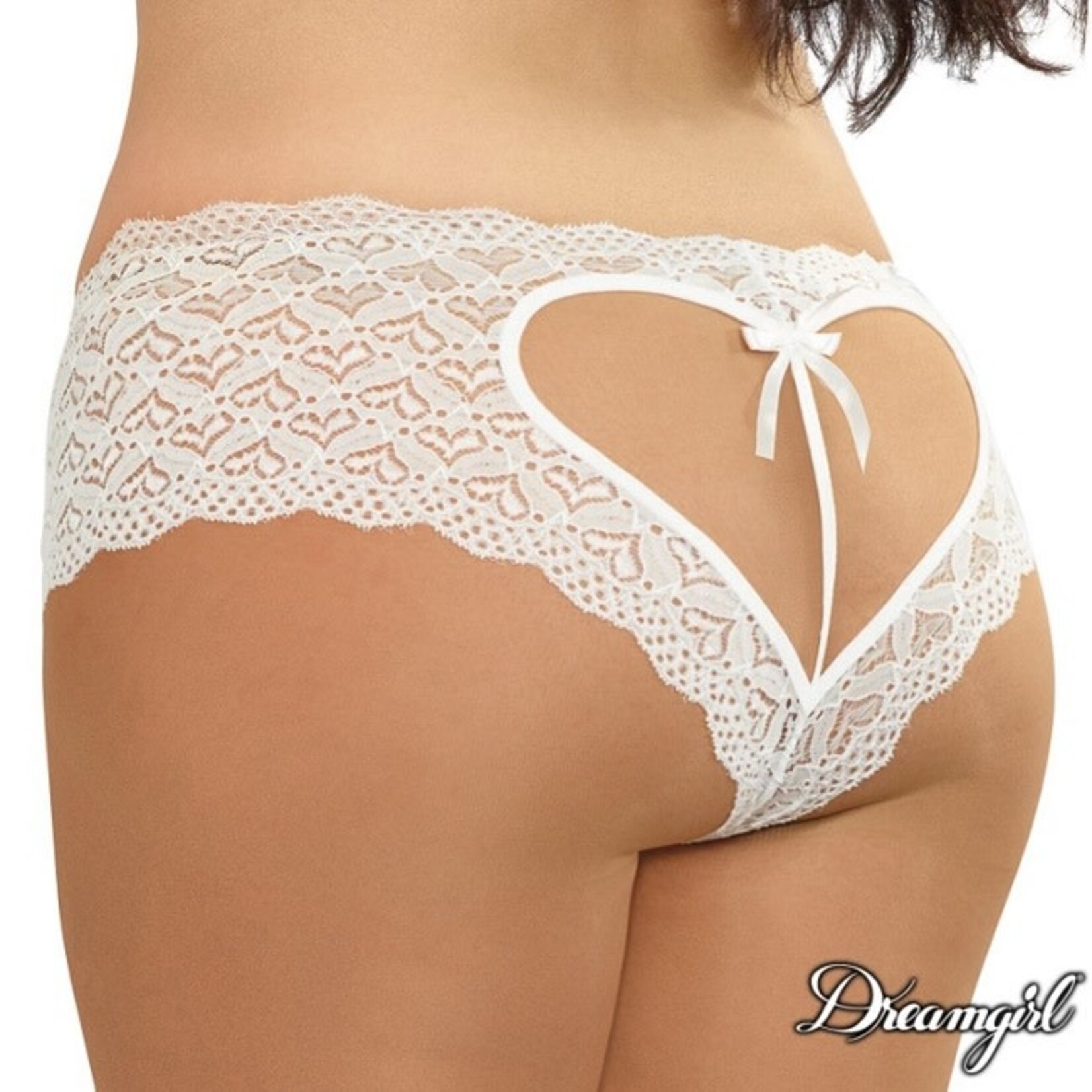 Dreamgirl Dreamgirl Sweetheart Crotchless Boyshort 1442X