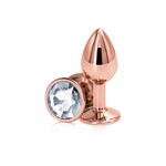 NS Novelties Rear Assets - Rose Gold - Small - Clear