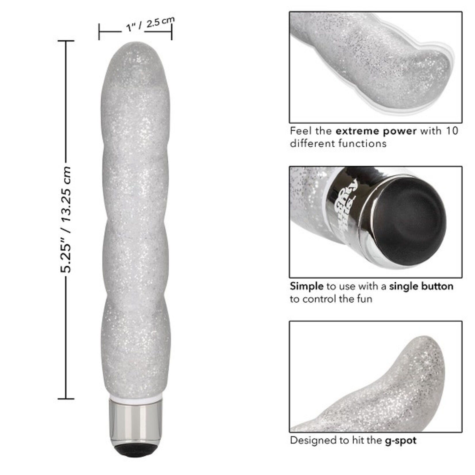 CalExotics Naughty Bits Screwnicorn Majestic G-spot Vibrator
