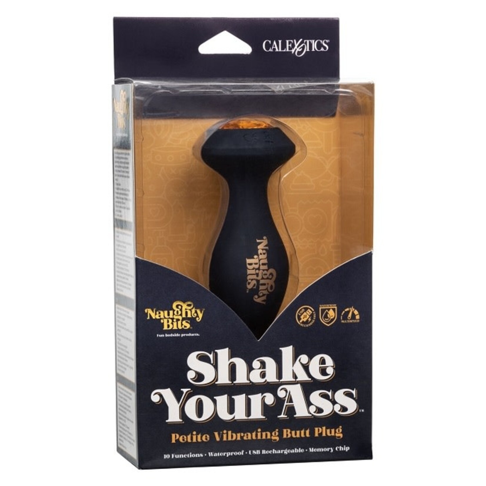 CalExotics Naughty Bits Shake Your Ass Petite Vibrating Butt Plug