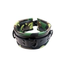 Rouge Leather Padded Collar Black & Camo