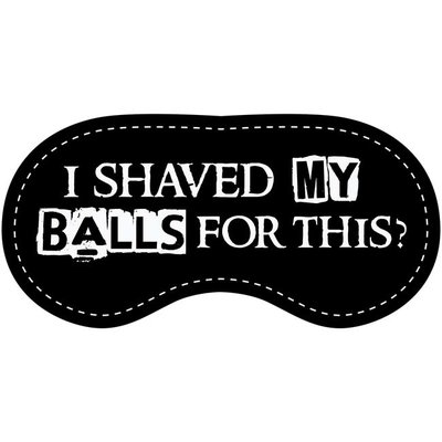 Eye Chatters Satin Blindfold - I shaved my balls for this