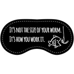 Eye Chatters Satin Blindfold - It's not the size of your worm. It's how you work it.